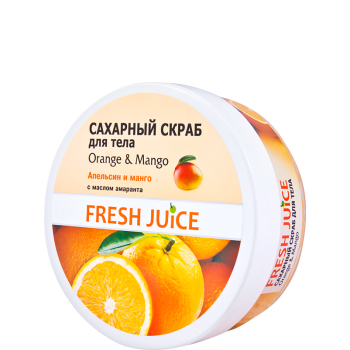 Сахарный скраб для тела Fresh Juice 225 мл Апельсин и манго (4823015925771)