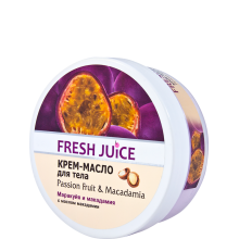 Крем-масло для тела Fresh Juice 225 мл Маракуйя и макадамия (4823015936401)