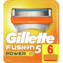 Сменные картриджи для бритья Gillette Fusion5 Power 6 шт (цена за 1шт) (7702018562442)