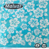 Салфетка Malvar Цветы 30*30 см 2-х шаровая 40 шт (4820227530427)