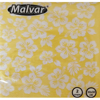 Салфетка Malvar Цветы 30*30 см 2-х шаровая 40 шт (4820227530427)