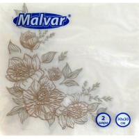 Серветка Malvar Троянди 30х30 см 2-ох шарова 20 шт (4820227530571)