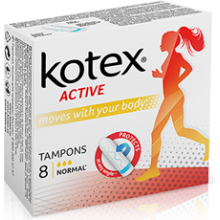 Тампоны Kotex Active Normal 8 шт (5029053564517)