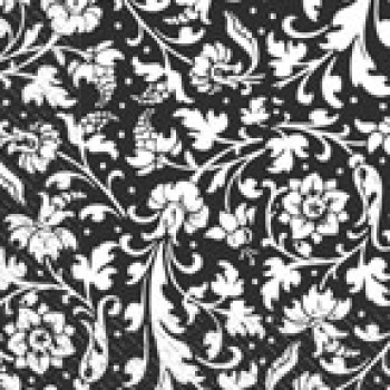Салфетка Марго Орнамент черный 20 листов 3-слоя (24*24) (482076640469)