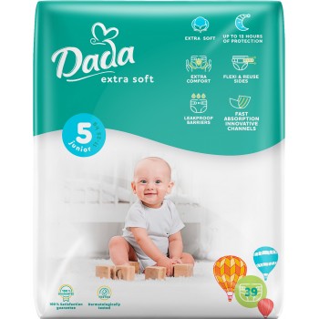 Підгузки Dada Extra Soft Junior 5 (11-25 кг) 39 шт (4820174980818)