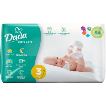 Підгузки Dada Extra Soft 3 4-9 кг 54 шт (4820174980832)