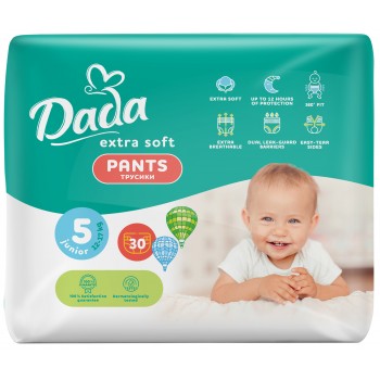 Підгузки-трусики DADA Extra Soft Pants (5) Junior 12-17 кг 30 шт (4820174980658)