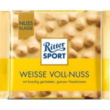 Шоколад Ritter Sport Weisse Voll-Nuss 100 г (4000417701008)