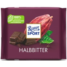 Шоколад Ritter Sport Halbbitter 100 г (4000417602015)