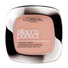 Компактна пудра для обличчя L'Oreal Alliance Perfect 5D/5W - Бежево-золотистий 9 г