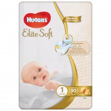 Підгузники дитячі Huggies Elite Soft 1, 3-5 кг 50 шт. (5029053547930)