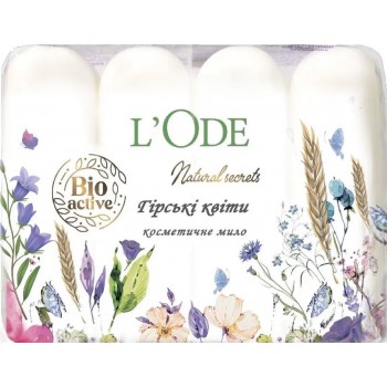 Мыло туалетное L'Ode Горные Цветы экопак 4 х 60 г (4823107605321)