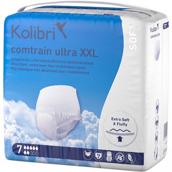 Подгузники-трусики для взрослых Kolibri Comtrain Ultra Soft ХХL (160-200 см) 7 капель 14 шт (4024009012204)