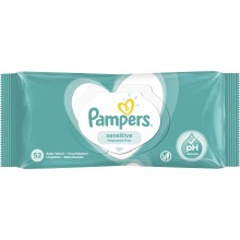 Влажные салфетки для детей Pampers New Baby Sensitive   52 шт (8001841041391)