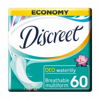 Щоденні гігієнічні прокладки Discreet Deo Water Lily multiform 60 шт (8001090170354)