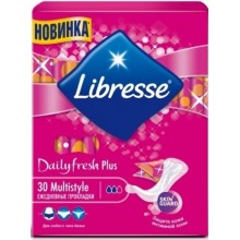 Ежедневные гигиенические прокладки Libresse Dailyfresh Multistyle Plus 30 шт