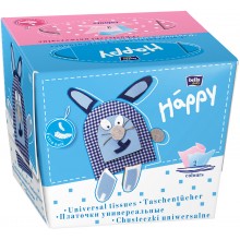 Бумажные платочки Bella Baby Happy Детские 40+40 шт (5900516421106)