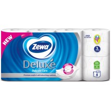 Туалетний папір Zewa Deluxe Delicate Care 3 шари 8 рулони (7322541171739)