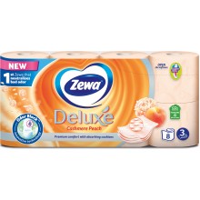 Туалетний папір Zewa Deluxe Cashmere Peach 3 шари 8 рулони (7322541171791)