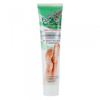 Крем для ног противопотный Belle Jardin Foot Cream с экстрактом шалфея и лаванды 125 мл (5907582901129)