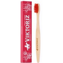 Зубная щетка бамбуковая Viktoriz Экстра очищение (6900059369025)