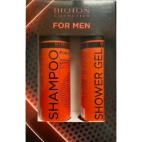 Подарочный набор для мужчин Bioton Cosmetics (Шампунь 250 мл + Гель для душа 250 мл) (4820026157375)