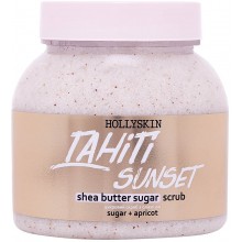 Сахарный скраб для тела Hollyskin Tahiti Sunset с маслом Ши и Перлитом 300 мл (4823109701069)
