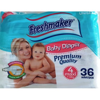 Підгузники дитячі Freshmaker Premium Quality  Maxi 4, 7-18 кг 36 шт.
