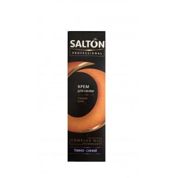 Крем для взуття гладка шкіра Salton Professional темно-синій 75 мл (4607131425892)