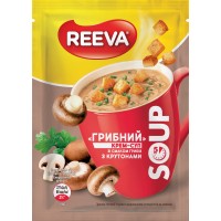 Крем-суп Reeva Грибной с крутонами 15.5 г (4820179257540)