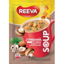 Крем-суп Reeva Грибной с крутонами 15.5 г (4820179257540)