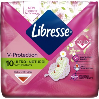 Гігієнічні прокладки Libresse Ultra Normal Aloe Vera & Camomile 10 шт (7322540344059)