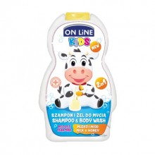 Шампунь для дітей On Line молоко і мед 250 мл (5903116734126)