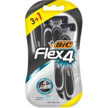 Станки для бритья BIC Flex 4 лезвия 3+1 шт (3086123220621)