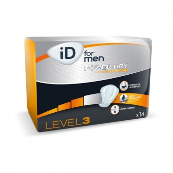 Урологічні прокладки (вкладиші) для чоловіків iD For Men Level 3  14 шт (5414874007914)