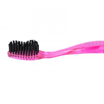 Зубна щітка Coolbright Сила чорного вугілля Для сильних духом medium Pink (6932759368275)