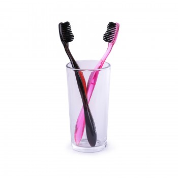 Зубна щітка Coolbright Сила чорного вугілля Для сильних духом medium Pink (6932759368275)