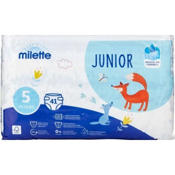 Підгузки Milette Junior 5 (11-16 кг) 41 шт (7613312319499)