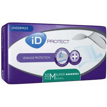 Пеленки iD Protect Super 60 х 60 см 30 шт (5411416047902)