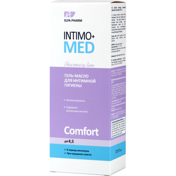 Гель-масло  для інтимної гігієни Intimo+med Comfort   200 мл 