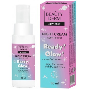 Крем для обличчя нічний Beautyderm Ready? Glow! 50 мл (4820185224963)