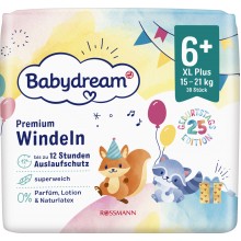 Подгузники Babydream Premium 6+ (15-21кг) 30 шт (4305615918297)