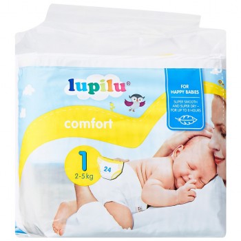 Подгузники Lupilu Comfort Newborn 1 (2-5кг) 24 шт (4056489352235)