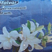 Серветка Malvar темно-синя 100 шт (4820152990013) 