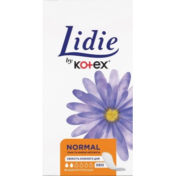 Щоденні гігієнічні прокладки Lidie Normal Deo 50 шт (5029053540214)