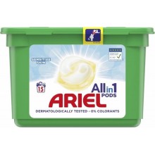 Гелеві капсули для прання Ariel Pods Sensitive skin 15 шт (ціна за 1 шт) (8006540057483)