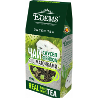 Чай зеленый Edems с кусочками Саусеп Фейхоа 100 г (4820149487304)