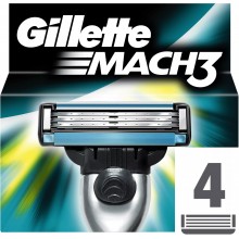 Змінні касети для гоління Gillette Mach3 4 шт (ціна за 1шт) (7702018264230)