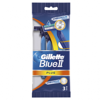 Бритвы одноразовые Gillette Blue 2 Plus 3 шт (3014260265861)