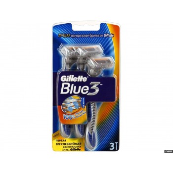 Бритви одноразові Gillette Blue 3 3 шт (7702018020324)